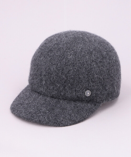 ANGORA BALL CAP4 CHARCOAL GRAY ONESIZE